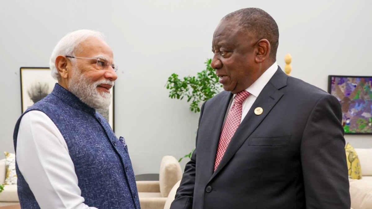South African President Cyril Ramaphosa tells PM Modi that hosting G20 is a difficult task South African President Cyril Ramaphosa tells PM Modi that hosting G20 is a difficult task