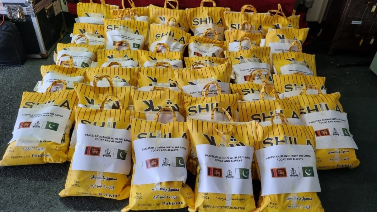 The consigment was dispatched as emergency support as Sri Lanka is faced with landslides and flooding due to Cyclone Ditwah. 