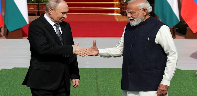 PM Modi and Vladimir Putin PM Modi and Vladimir Putin