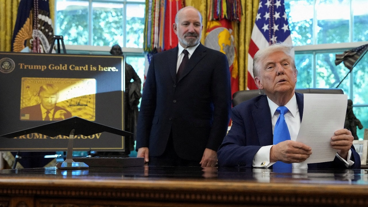 US President Donald Trump with Secretary of Commerce Howard Lutnick in the Oval Office. (Photo: Reuters)