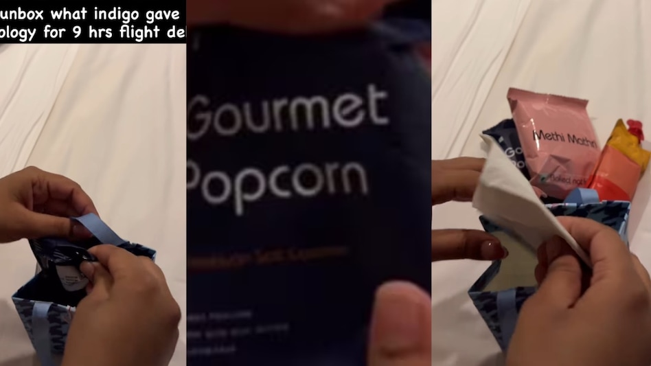 Passengers shared their experiences online, with some receiving the goodie bag during delays. Passengers shared their experiences online, with some receiving the goodie bag during delays.
