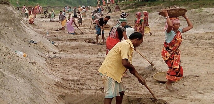 The scheme was first introduced in 2005 as the National Rural Employment Guarantee Act (NREGA), before being renamed the Mahatma Gandhi National Rural Employment Guarantee Act (MGNREGA) The scheme was first introduced in 2005 as the National Rural Employment Guarantee Act (NREGA), before being renamed the Mahatma Gandhi National Rural Employment Guarantee Act (MGNREGA)