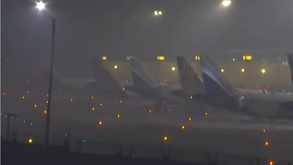 Near-zero visibility at IGI delays PM Modi’s flight amid toxic air in Delhi