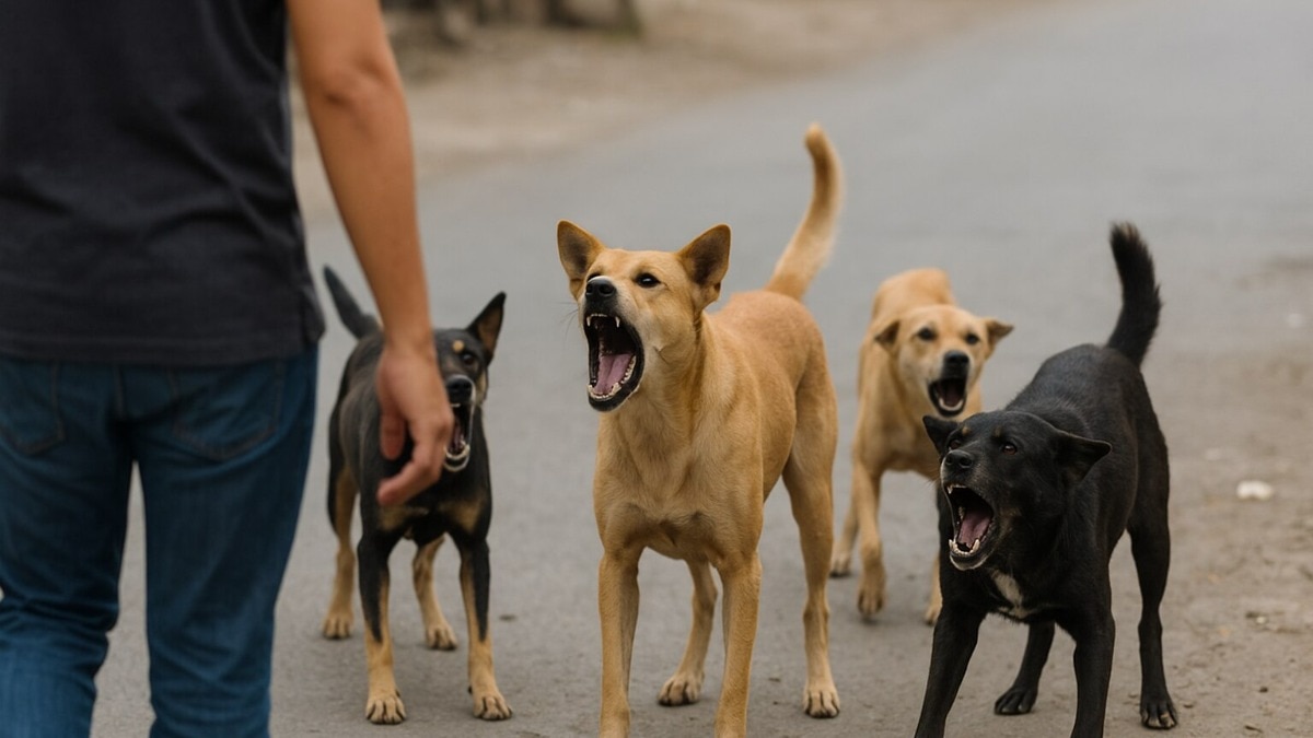 Emphasising the need for clear roads and adequate shelters to tackle the menace of stray dogs and cattle, the top court ruled out culling as a solution. (Image generated by AI)