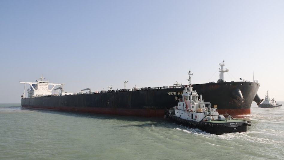 With this, Mundra becomes the only port in the country, and among a few globally, capable of directly handling such massive crude oil carriers at berth. With this, Mundra becomes the only port in the country, and among a few globally, capable of directly handling such massive crude oil carriers at berth.