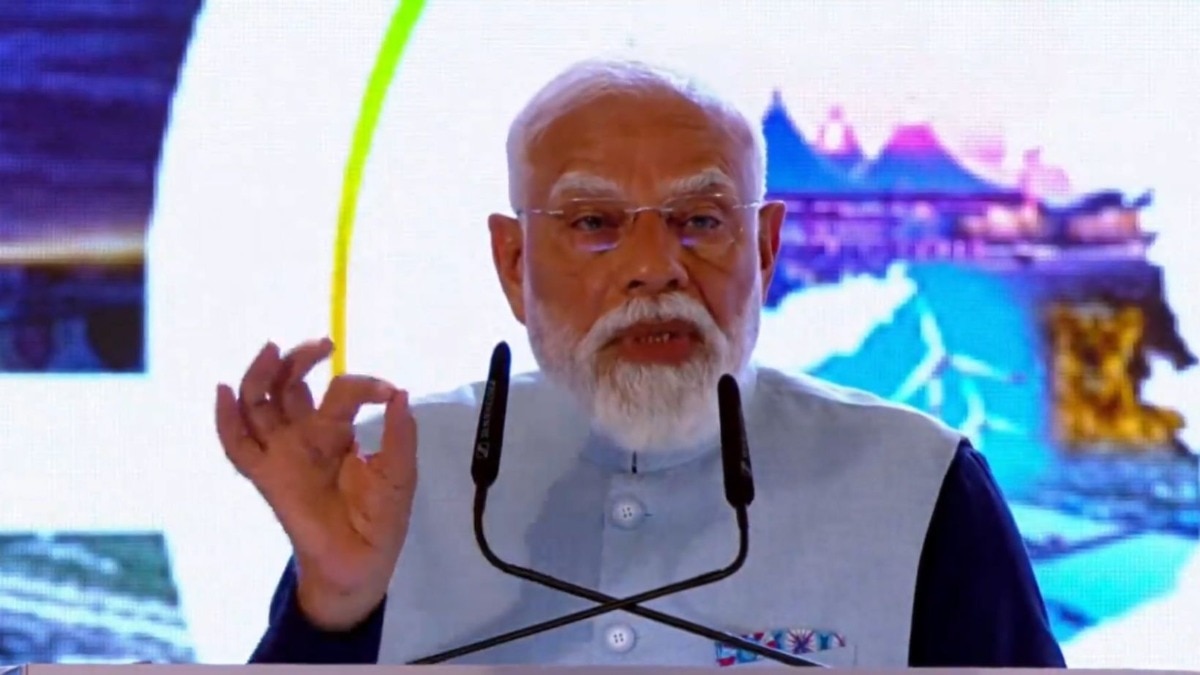 The Prime Minister also spoke about the role of political stability in driving economic progress. The Prime Minister also spoke about the role of political stability in driving economic progress.