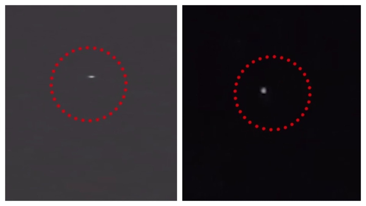 Suspected Pakistani drones were spotted hovering near LoC. (Screengrab)