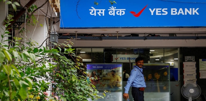 YES Bank shares settled at Rs 23.46 on Friday, rising 2.22 per cent for the day, commanding a total market capitalization more than Rs 73,500 crore. YES Bank shares settled at Rs 23.46 on Friday, rising 2.22 per cent for the day, commanding a total market capitalization more than Rs 73,500 crore.
