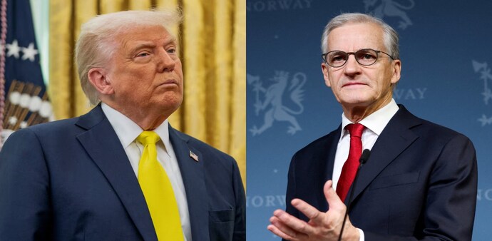US President Donald Trump and Norwegian Prime Minister Jonas Gahr Stoere US President Donald Trump and Norwegian Prime Minister Jonas Gahr Stoere