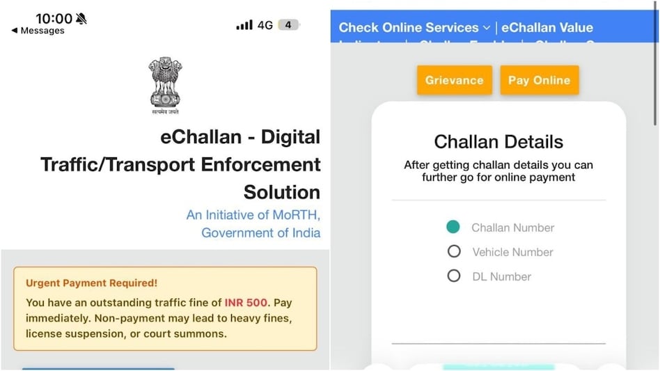 A Mumbai man's post about a 'convincing' e-challan SMS has shocked the internet. (Photo: X) A Mumbai man's post about a 'convincing' e-challan SMS has shocked the internet. (Photo: X)