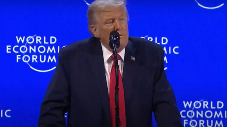 During his speech, Donald Trump criticised Denmark, calling it “ungrateful” for what he described as US protection of the Arctic island during World War II.