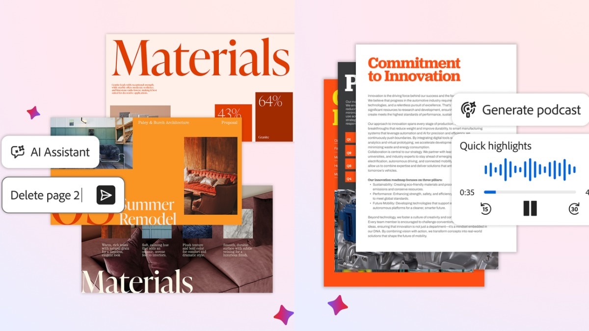 Adobe Unleashes Ai-Enhanced Tools For Presentations, Podcasts, And Pdfs Adobe Unleashes AI-Enhanced Tools for Presentations, Podcasts, and PDFs