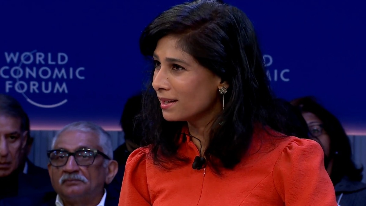 WEF Davos 2026: Gita Gopinath served as IMF Chief Economist from 2019 to 2022 and later as Deputy Managing Director from 2022 to 2025
