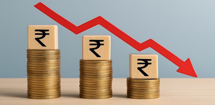 Rupee in a free fall Rupee in a free fall
