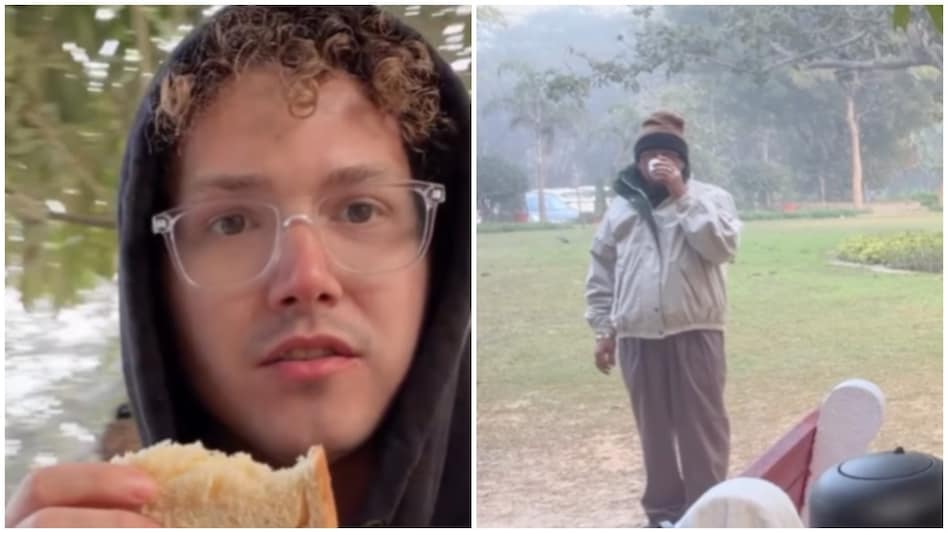 In a heartwarming display of kindness, Austin was not only offered a drink, but soon found himself sharing their breakfast of bread and cheese. In a heartwarming display of kindness, Austin was not only offered a drink, but soon found himself sharing their breakfast of bread and cheese.