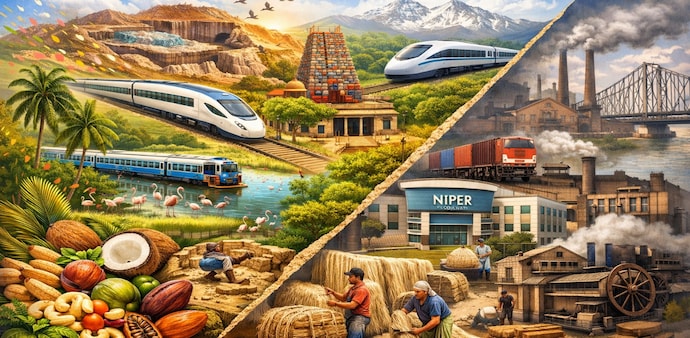 Tamil Nadu got a Rare Earth Corridor. Jute scheme to support farmers and industry fell into West Bengal's kitty. Tamil Nadu got a Rare Earth Corridor. Jute scheme to support farmers and industry fell into West Bengal's kitty.
