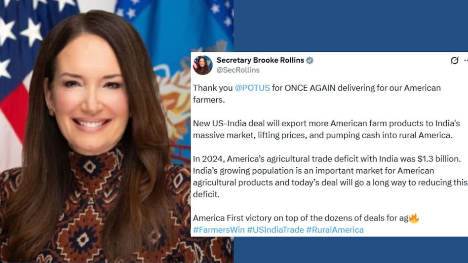 US Secretary of Agriculture Brooke Rollins on India-US Trade deal US Secretary of Agriculture Brooke Rollins on India-US Trade deal