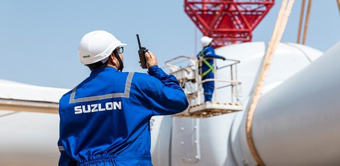 Suzlon Energy shares have cracked 35 per cent from its 52-week high at Rs 74.30, hit in May 2025 and it tested its 52-week low at Rs 44.84 on January 27, 2026. Suzlon Energy shares have cracked 35 per cent from its 52-week high at Rs 74.30, hit in May 2025 and it tested its 52-week low at Rs 44.84 on January 27, 2026.