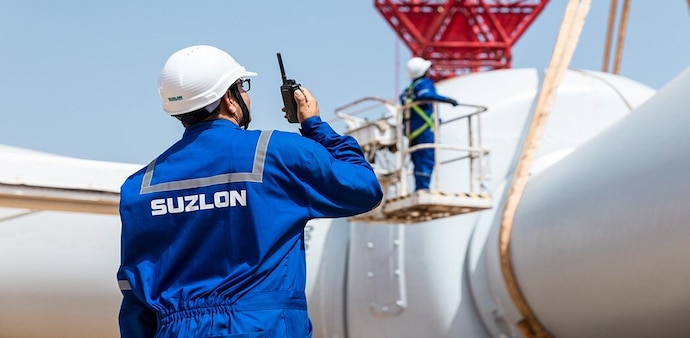 At 1:43 pm, shares of Suzlon Energy was down 5.18 to Rs 47.20 apiece on BSE. At 1:43 pm, shares of Suzlon Energy was down 5.18 to Rs 47.20 apiece on BSE.