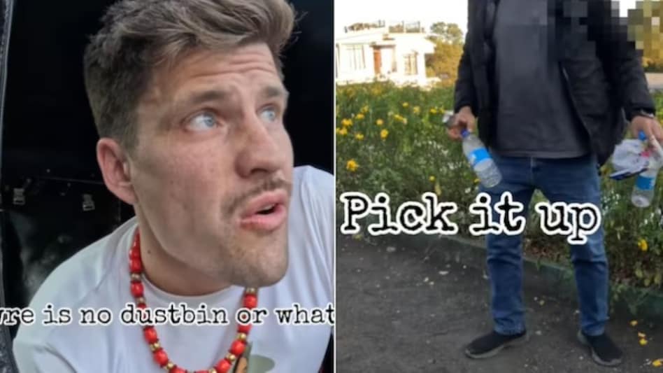 . The foreigner, clearly upset, steps in and questions the act. . The foreigner, clearly upset, steps in and questions the act.