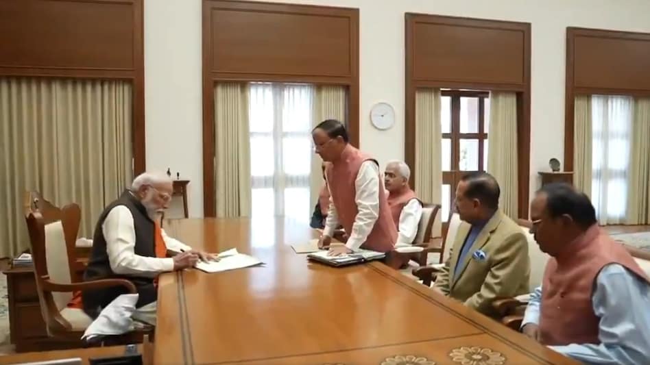 PM Modi in Seva Teerth PM Modi in Seva Teerth