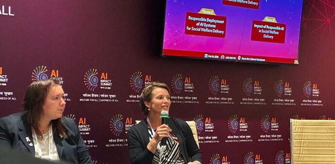 Jennifer Mulveny from Adobe said that trust should be embedded into the AI system for it to work while keeping human interests and welfare in mind. Jennifer Mulveny from Adobe said that trust should be embedded into the AI system for it to work while keeping human interests and welfare in mind.