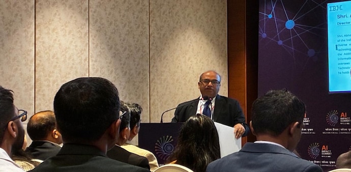 India AI Impact Summit 2026: MeitY’s Abhishek Singh at Bharat Mandapam in New Delhi India AI Impact Summit 2026: MeitY’s Abhishek Singh at Bharat Mandapam in New Delhi