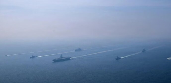 Tehran has repeatedly warned that it could shut the route to commercial traffic if the United States launches an attack. Tehran has repeatedly warned that it could shut the route to commercial traffic if the United States launches an attack.