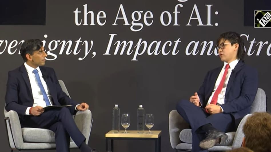 Former British prime minister Rishi Sunak and Meta’s Chief AI Officer Alexandr Wang at India AI Impact Summit in Delhi on Wednesday. Former British prime minister Rishi Sunak and Meta’s Chief AI Officer Alexandr Wang at India AI Impact Summit in Delhi on Wednesday.