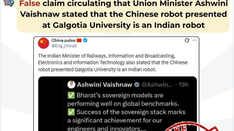 The clarification comes amid a broader controversy involving Galgotias University, which has faced online scrutiny over allegations that it misrepresented a Chinese-made robotic dog as its own innovation.