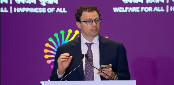 India AI Summit 2026, Bharat Mandapam, New Delhi: Dario Amodei described the rapid pace of AI development as unprecedented India AI Summit 2026, Bharat Mandapam, New Delhi: Dario Amodei described the rapid pace of AI development as unprecedented