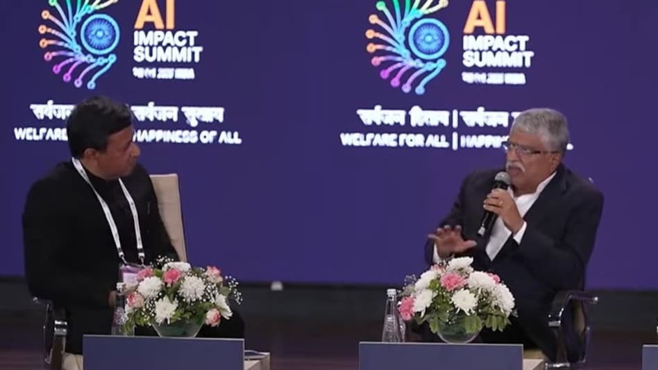 Infosys non-executive chairman Nandan Nilekani at India AI Summit Infosys non-executive chairman Nandan Nilekani at India AI Summit