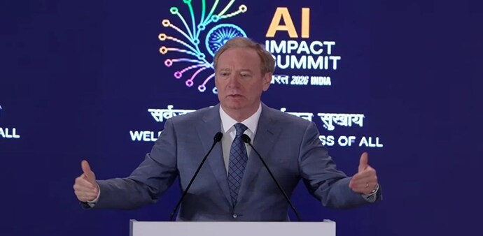 Microsoft Vice Chair and President Brad Smith at India AI Summit 2026 Microsoft Vice Chair and President Brad Smith at India AI Summit 2026