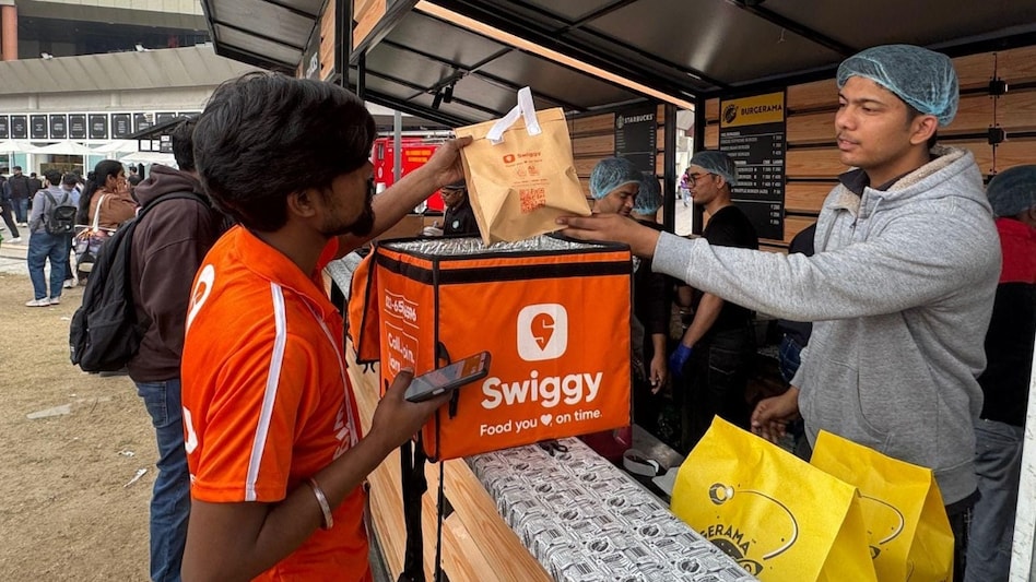 Swiggy actively delivering food at the India AI Impact Summit 2026 Swiggy actively delivering food at the India AI Impact Summit 2026