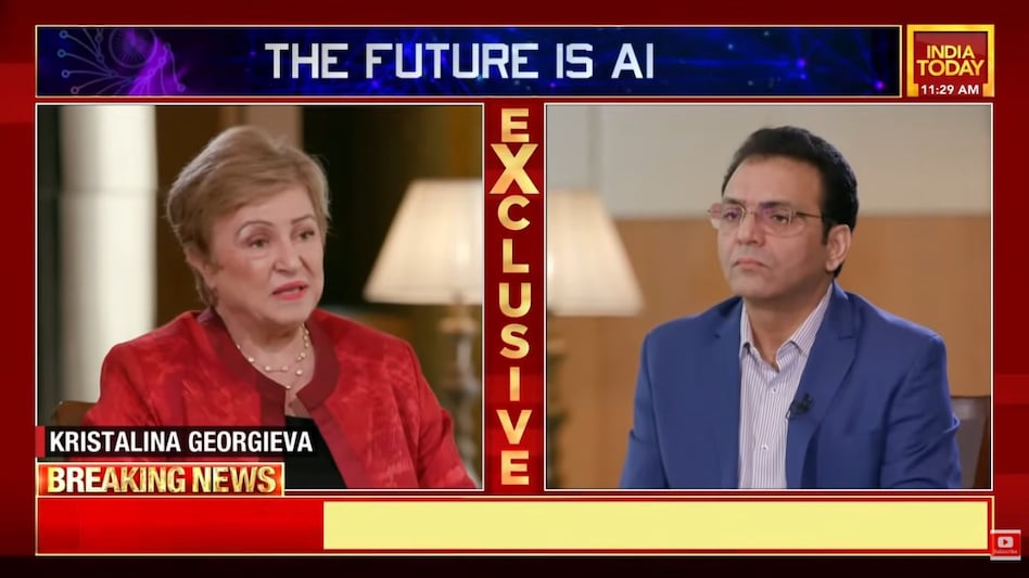 IMF chief Kristalina Georgieva says AI is a double-edged sword for the labour market IMF chief Kristalina Georgieva says AI is a double-edged sword for the labour market