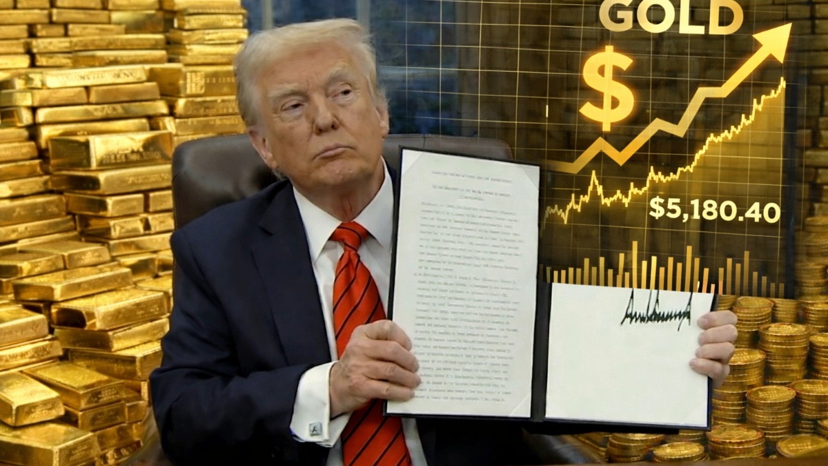 On the MCX, April gold futures were trading at ₹1,59,886 per 10 grams, up ₹3,010 or 1.92 per cent at 09:10 am.