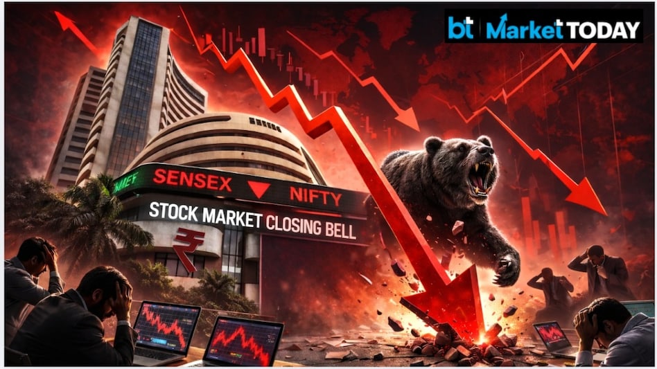 Heavyweight stocks such as HDFC Bank Ltd, Larsen & Toubro (L&T), Bharti Airtel and ICICI Bank dragged the benchmark indices lower. (Pic: AI image used for representational purposes only) Heavyweight stocks such as HDFC Bank Ltd, Larsen & Toubro (L&T), Bharti Airtel and ICICI Bank dragged the benchmark indices lower. (Pic: AI image used for representational purposes only)