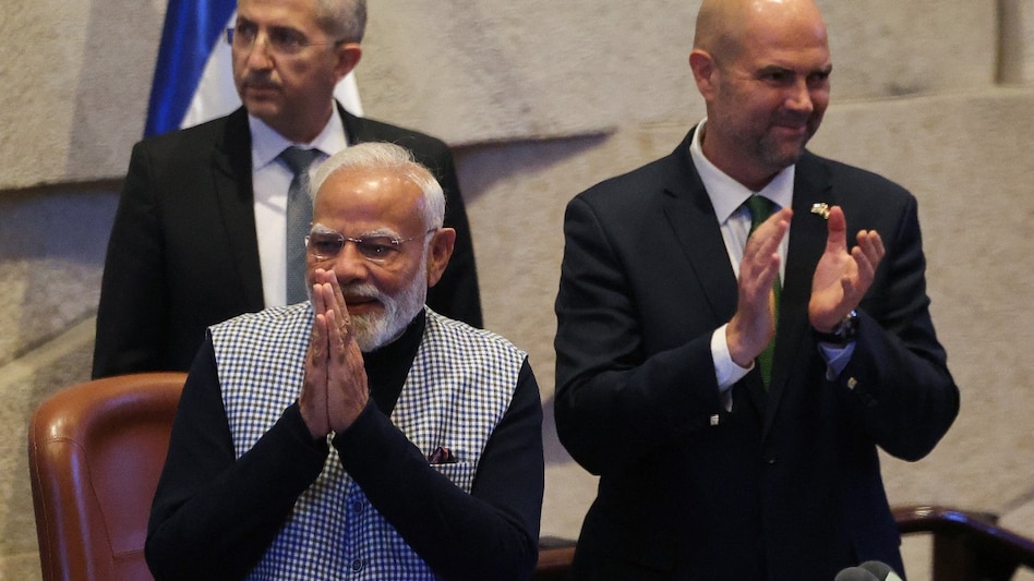 Addressing the Israeli Parliament, Modi said it was a privilege and honour to stand before the distinguished House. Addressing the Israeli Parliament, Modi said it was a privilege and honour to stand before the distinguished House.