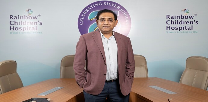 Dr Ramesh Kancharla, Founder and Chairman of Rainbow Children’s Hospital, said, “If you look at where the children are, that is where the healthcare need will be.” (Photo: Hardik Chabbra) Dr Ramesh Kancharla, Founder and Chairman of Rainbow Children’s Hospital, said, “If you look at where the children are, that is where the healthcare need will be.” (Photo: Hardik Chabbra)