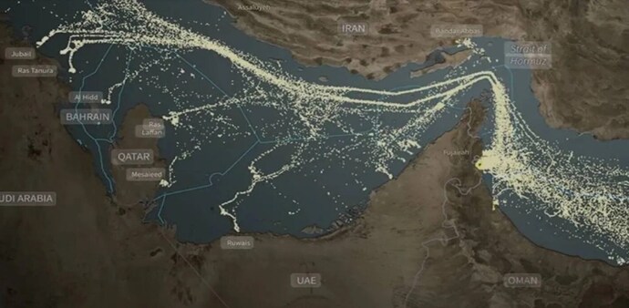 As the conflict threatens to spill beyond direct military exchanges, all eyes are now on this 33-kilometre-wide corridor through which roughly a fifth of the world’s seaborne oil supply moves every day. As the conflict threatens to spill beyond direct military exchanges, all eyes are now on this 33-kilometre-wide corridor through which roughly a fifth of the world’s seaborne oil supply moves every day.