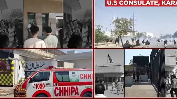 US consulate attacked by mob in Karachi as tensions spill beyond Middle East