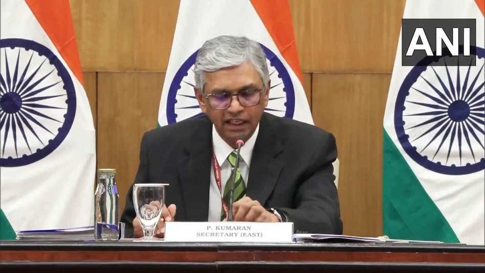 P Kumaran, Secretary (East), Ministry of External Affairs, said, "India categorically rejects allegations of involvement in transnational violence or organised crime..." P Kumaran, Secretary (East), Ministry of External Affairs, said, "India categorically rejects allegations of involvement in transnational violence or organised crime..."
