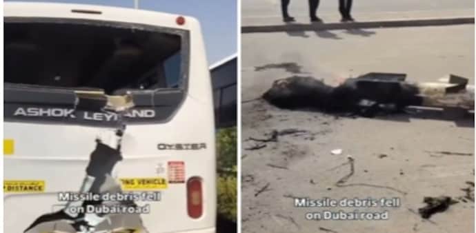 The missile debris appears to have grazed the bus rather than directly struck it. The missile debris appears to have grazed the bus rather than directly struck it.