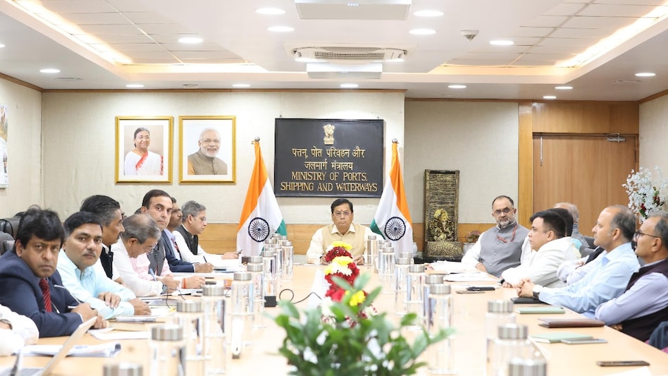 Union Minister Sarbananda Sonowal chaired a high-level review meeting to assess the prevailing security environment and its potential implications for Indian maritime assets and personnel. Union Minister Sarbananda Sonowal chaired a high-level review meeting to assess the prevailing security environment and its potential implications for Indian maritime assets and personnel.