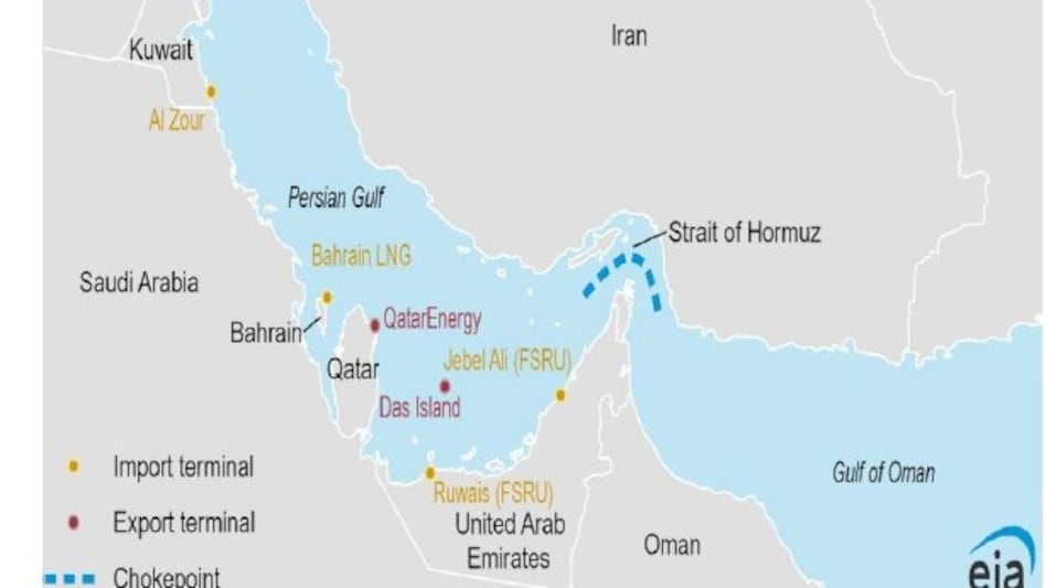 India’s LNG infrastructure faces uneven Hormuz exposure, with Petronet LNG’s Dahej terminal most vulnerable at ~76%. India’s LNG infrastructure faces uneven Hormuz exposure, with Petronet LNG’s Dahej terminal most vulnerable at ~76%.
