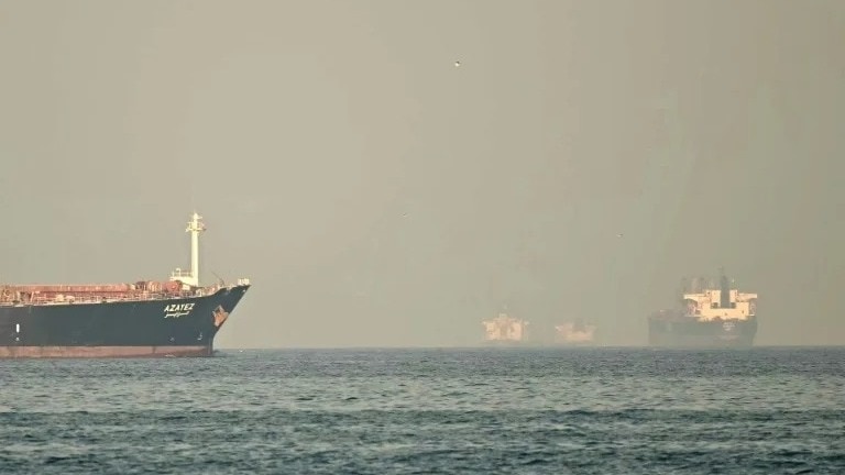 10 ships attacked in Strait of Hormuz.