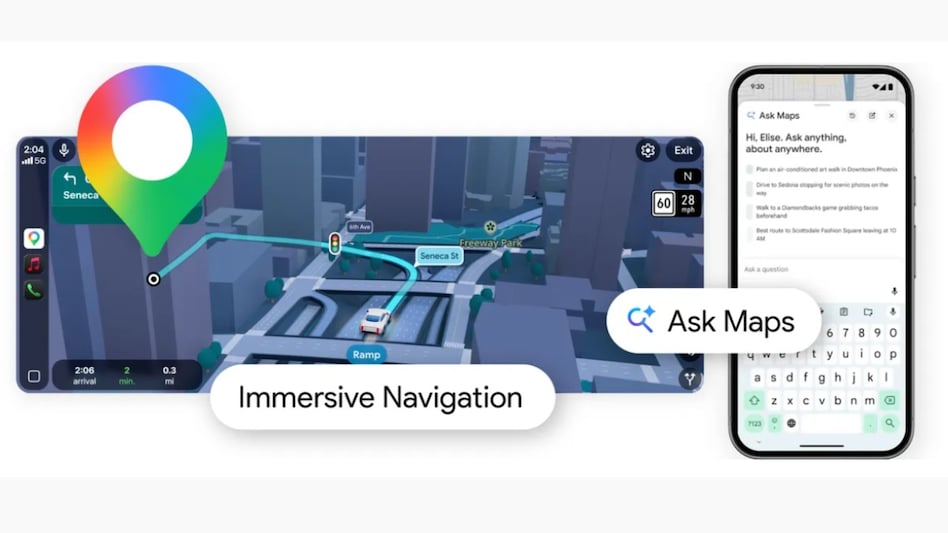Google Maps gets new AI features. Google Maps gets new AI features.