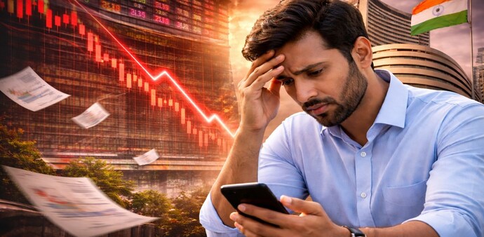 The Nifty 50 is down about 10.4% from its peak, while the Next 50 has fallen 14.8%. The Nifty 50 is down about 10.4% from its peak, while the Next 50 has fallen 14.8%.
