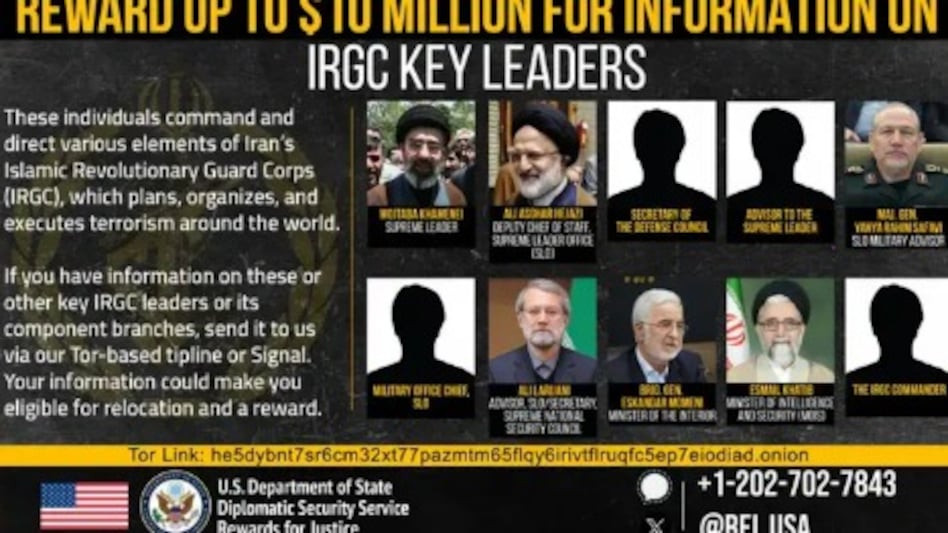 According to the notice, the individuals listed command and direct various elements of Iran's Islamic Revolutionary Guard Corps (IRGC), which plans, organises, and executes terrorism around the world. According to the notice, the individuals listed command and direct various elements of Iran's Islamic Revolutionary Guard Corps (IRGC), which plans, organises, and executes terrorism around the world.