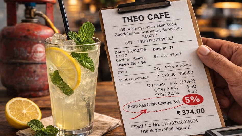 Bengaluru café adds 'gas crisis charge' to lemonade bill Bengaluru café adds 'gas crisis charge' to lemonade bill
